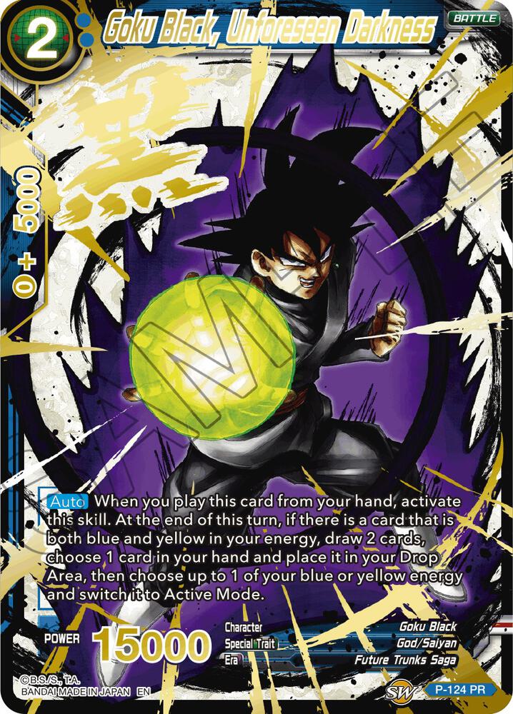 Goku Black Unforeseen Darkness Alternate Art P-124
