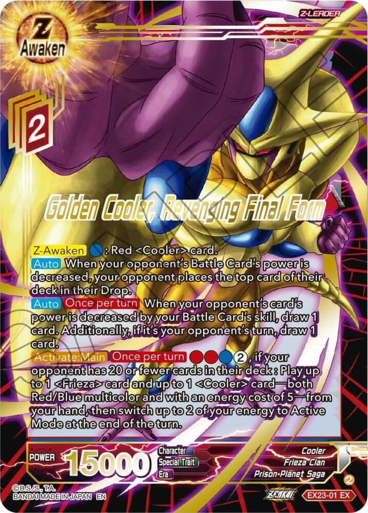 Golden Cooler Revenging Final Form EX23-01