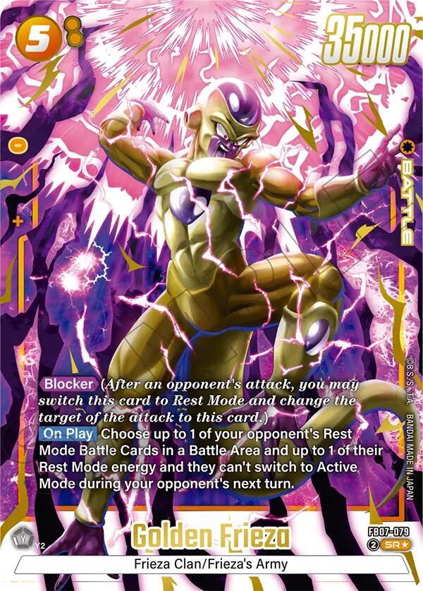Golden Frieza Alternate Art FB07-079 carta