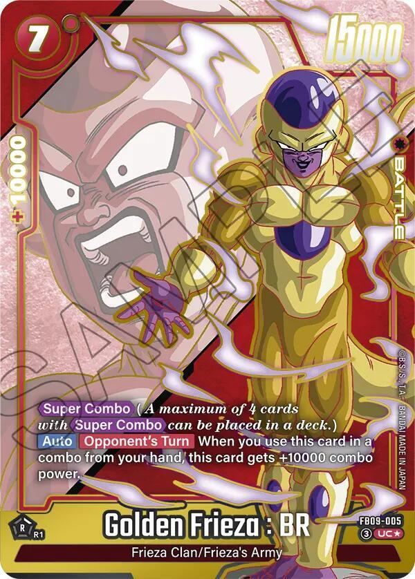 Golden Frieza BR Alternate Art FB09-005 carta