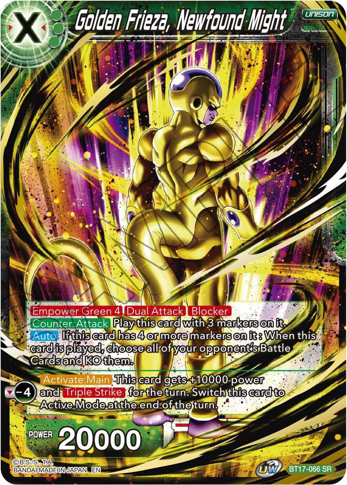 Golden Frieza Newfound Might BT17-066
