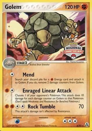 Golem 6 92 Regional Championships 006/092 card