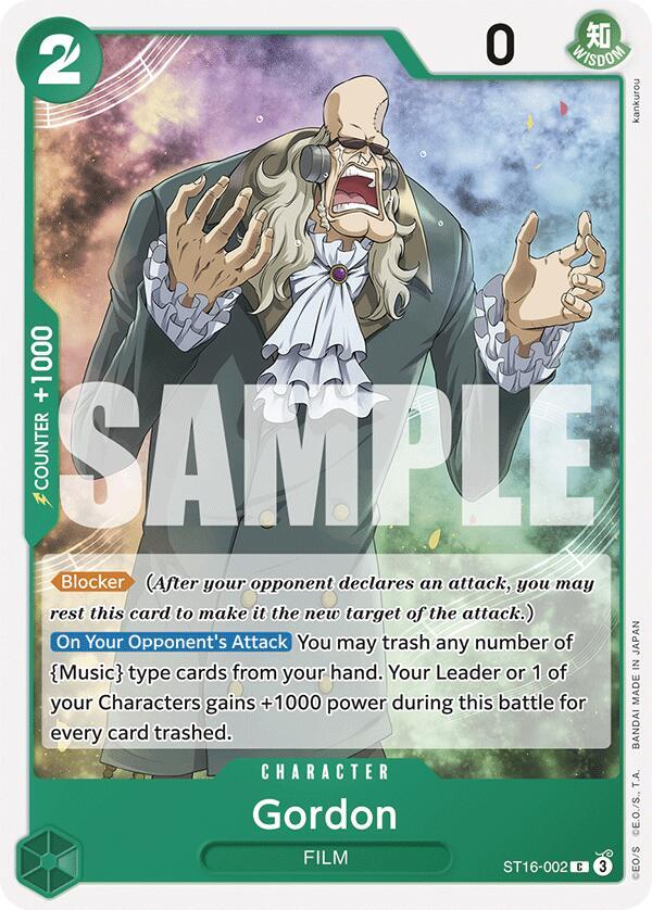 Gordon ST16-002 card