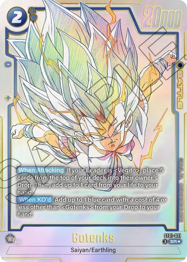 Gotenks ST01 021 Alternate Art carta
