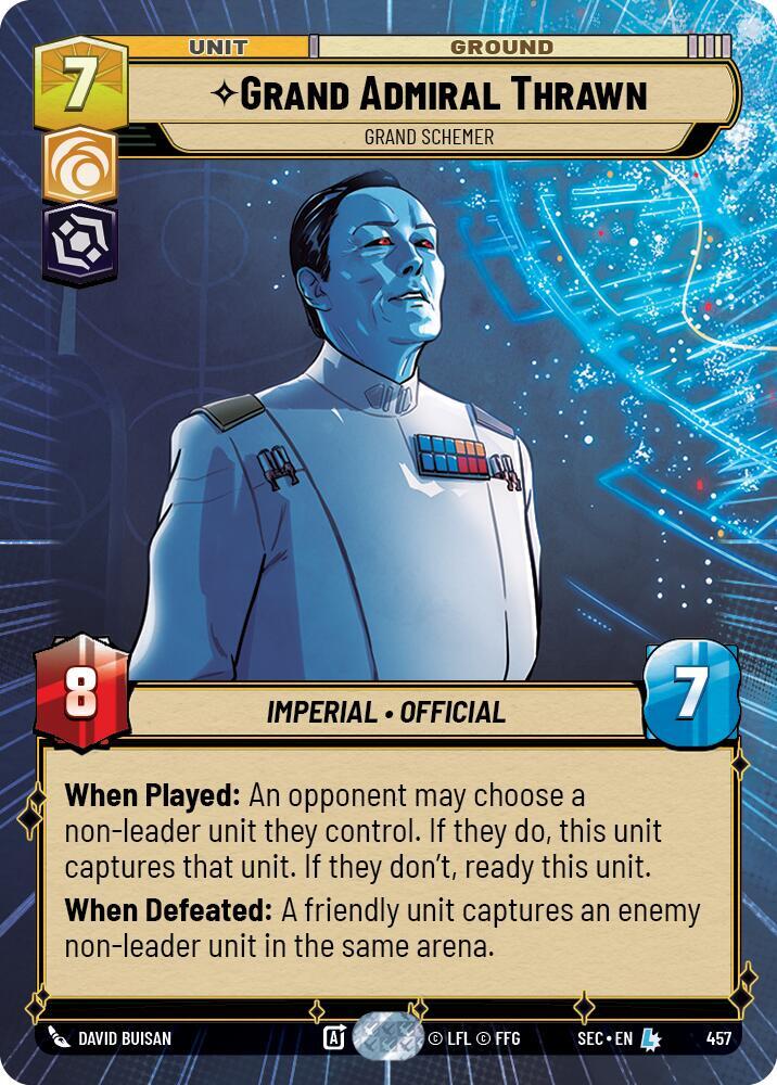 Grand Admiral Thrawn Grand Schemer Hyperspace 457 card
