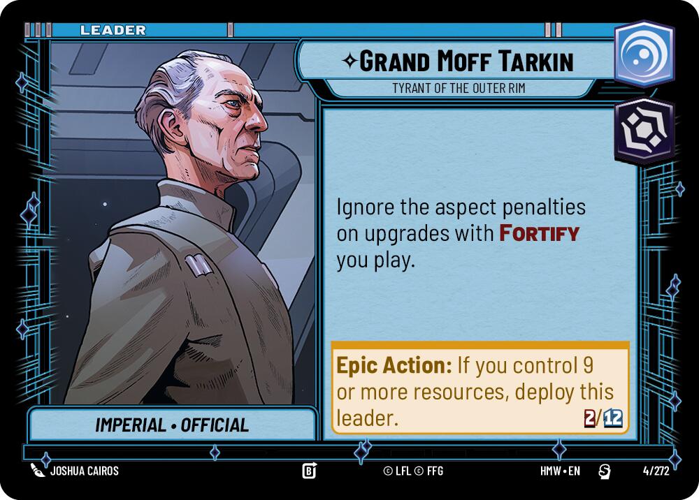 Grand Moff Tarkin Tyrant of the Outer Rim 4/272 card