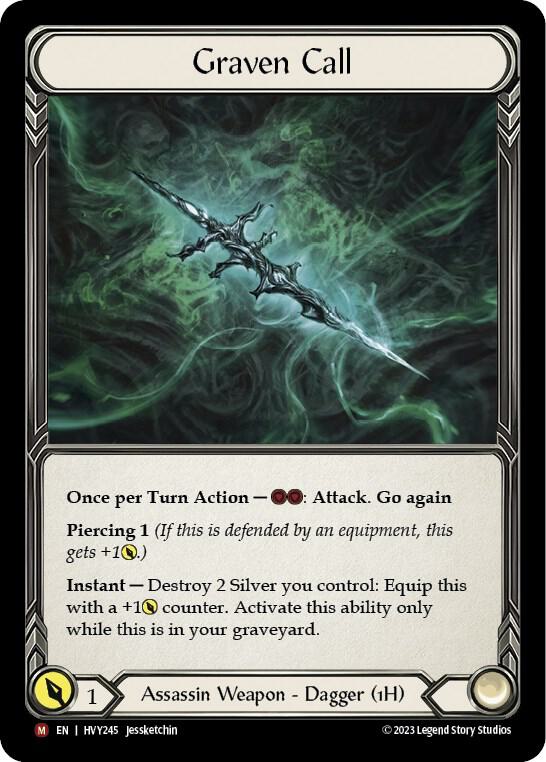 graven call HVY245 card