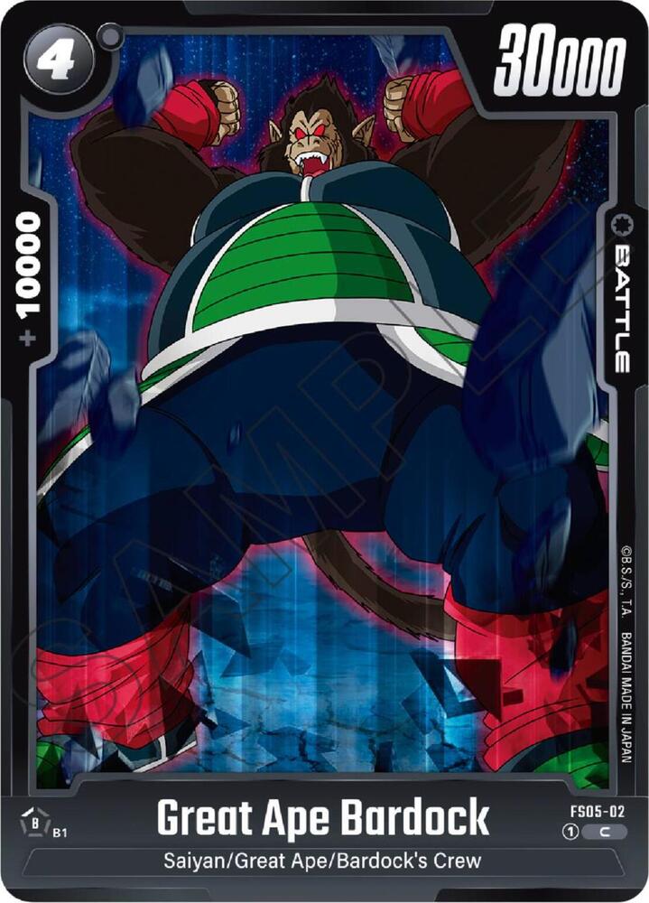 Great Ape Bardock FS05-02 carta