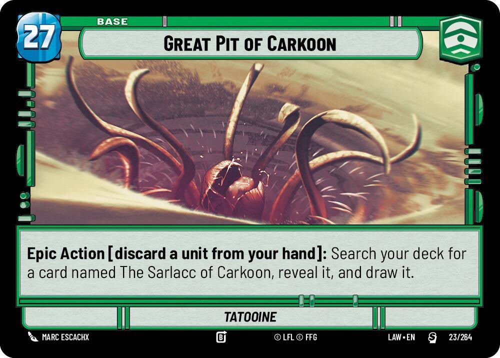 Great Pit of Carkoon 23 card