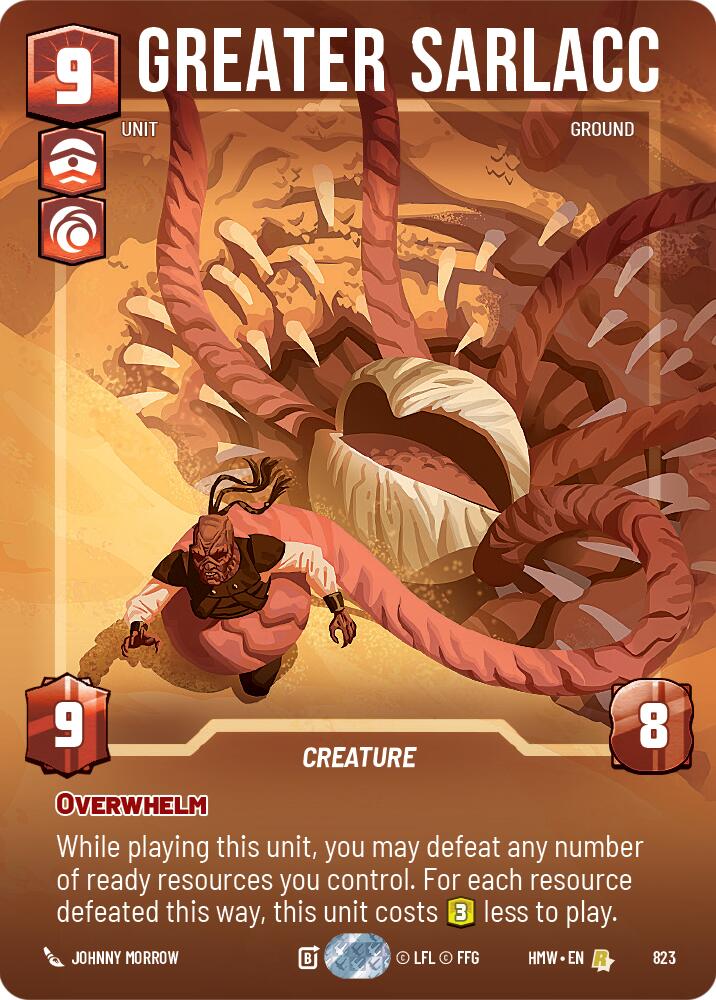 Greater Sarlacc Prestige 823 card