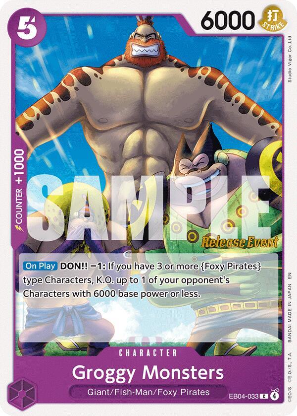 Groggy Monsters EB04-033 card