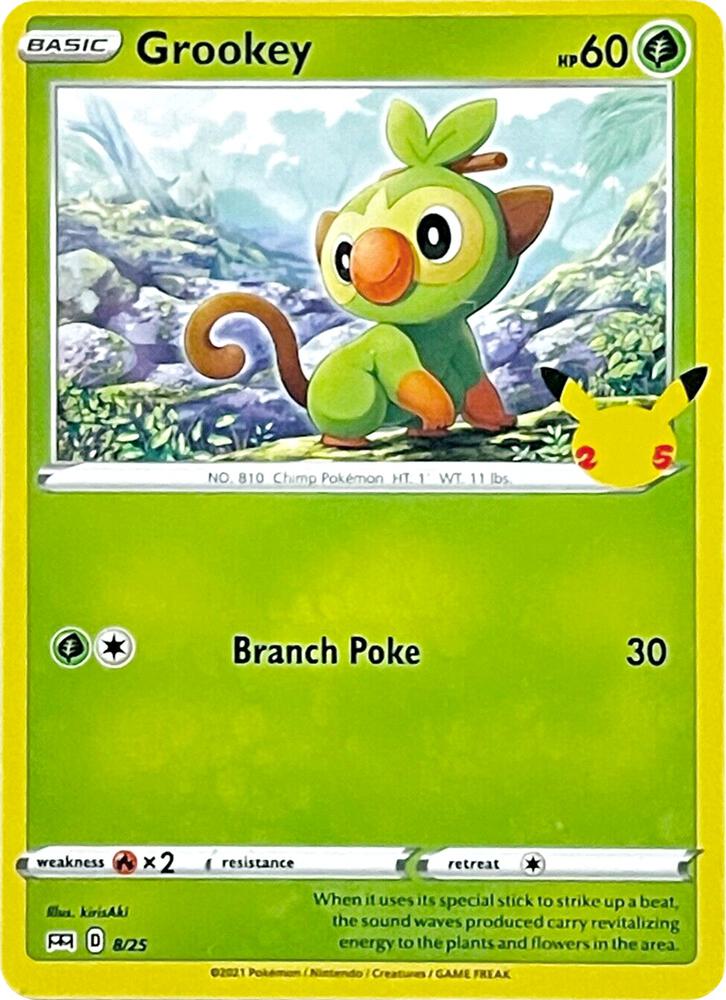 Grookey 8 25 008/025