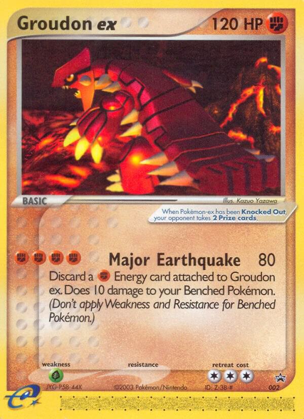 Groudon ex 002 Nintendo Power Magazine card