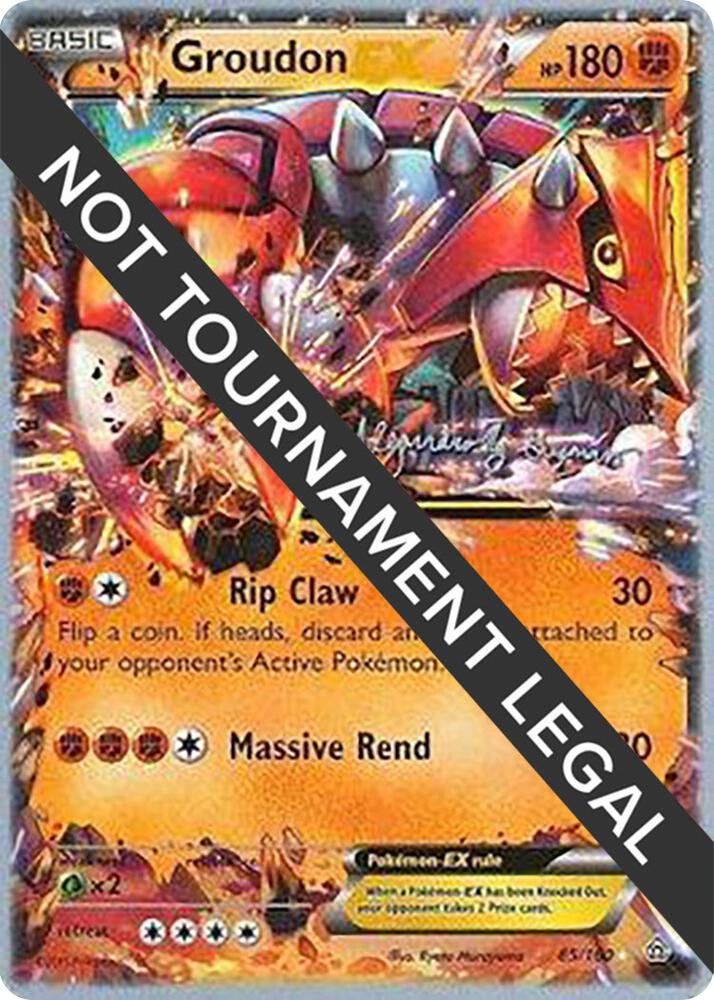 Groudon EX 2015 Alejandro Ng Guzman 85/160 card