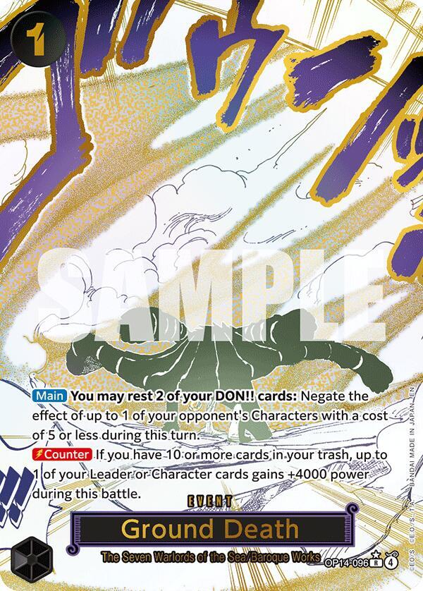 Ground Death Alternate Art OP14-096 card