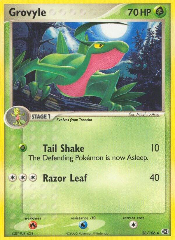 Grovyle 28/106 card