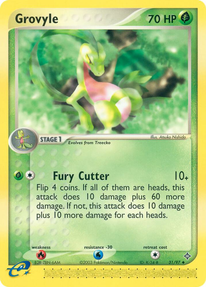 Grovyle 31/97 card