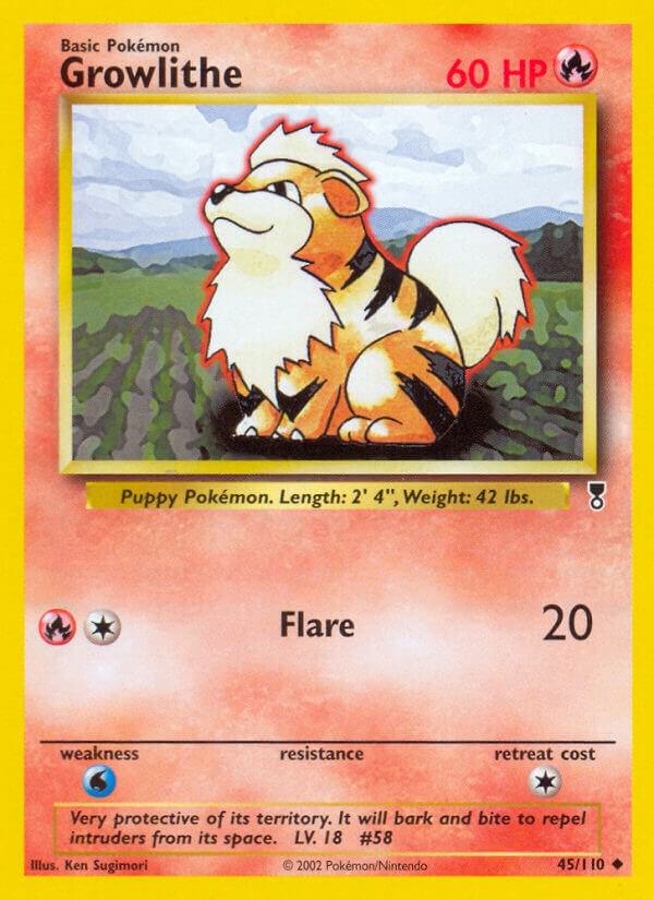 Growlithe 045/110 card