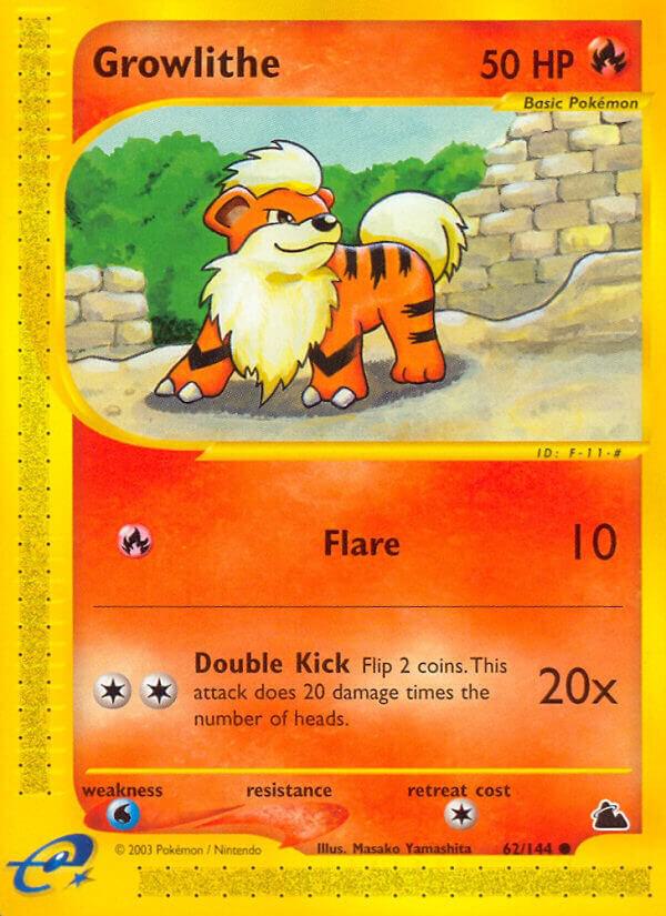 Growlithe 062/144 card