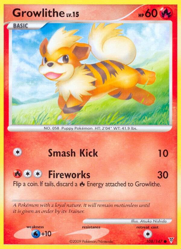 Growlithe 108 carta