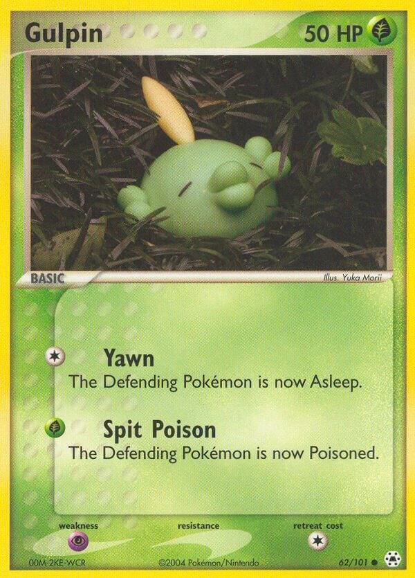 Gulpin 62/101 card