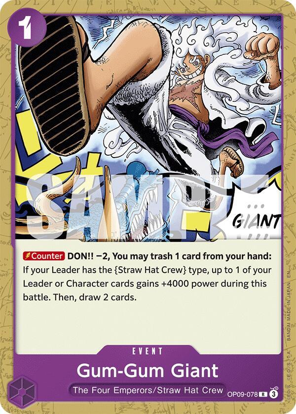 Gum Giant Reprint OP09-078 card