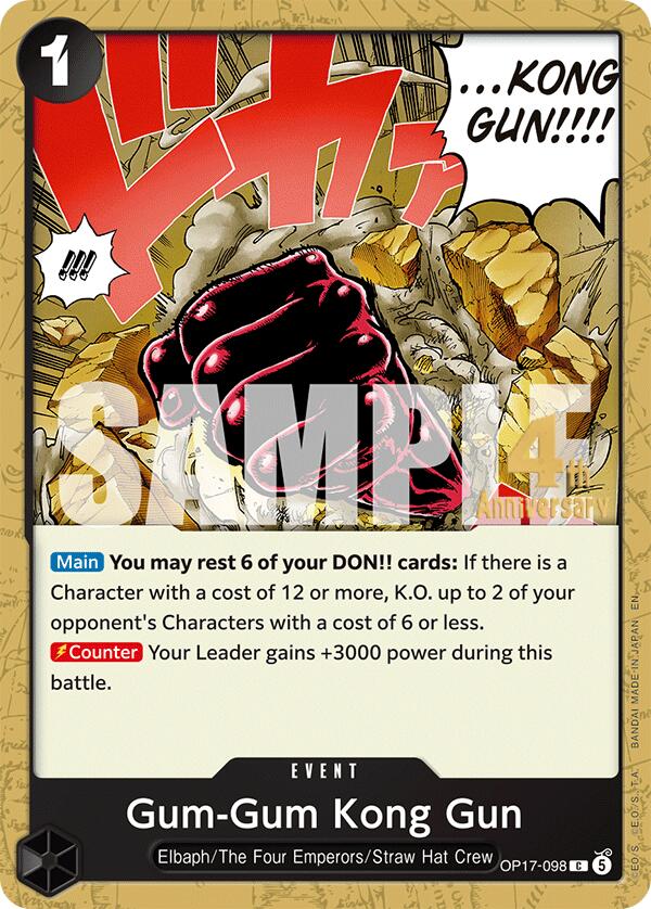 Gum Kong Gun OP17-098 card