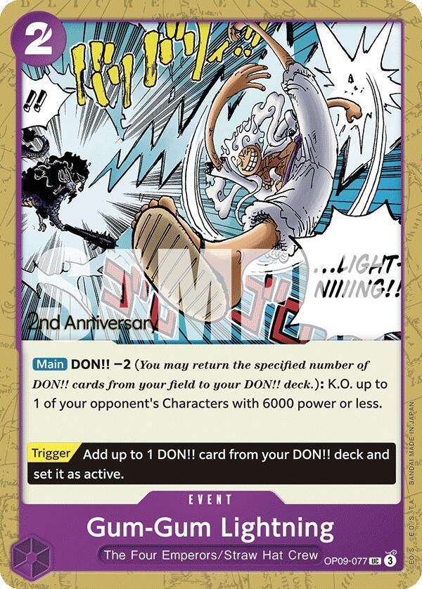 Gum Lightning OP09-077 card