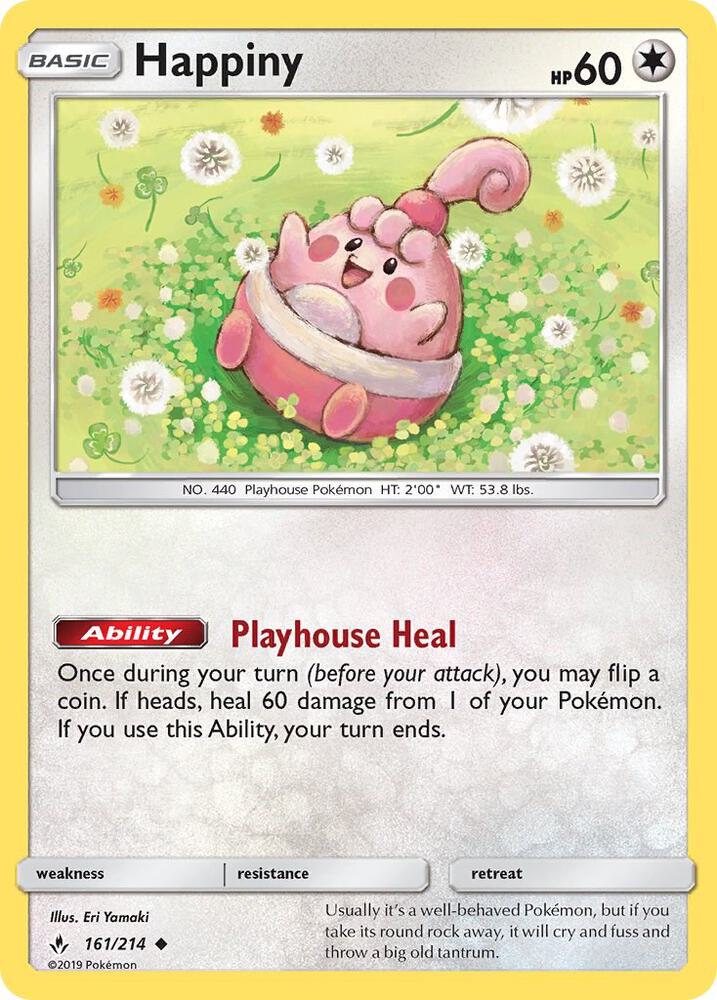 Happiny 161/214 card