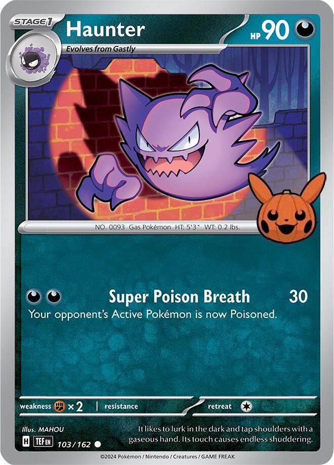 Haunter 103/162 carta
