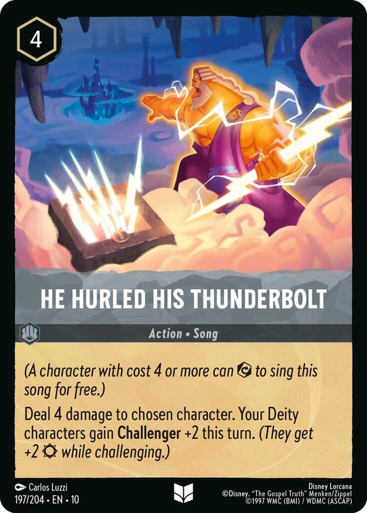 He Hurled His Thunderbolt 197/204 card
