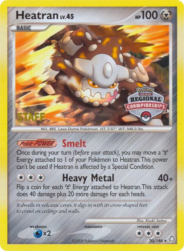 Heatran 30 146 Regional Championships 030/146 card