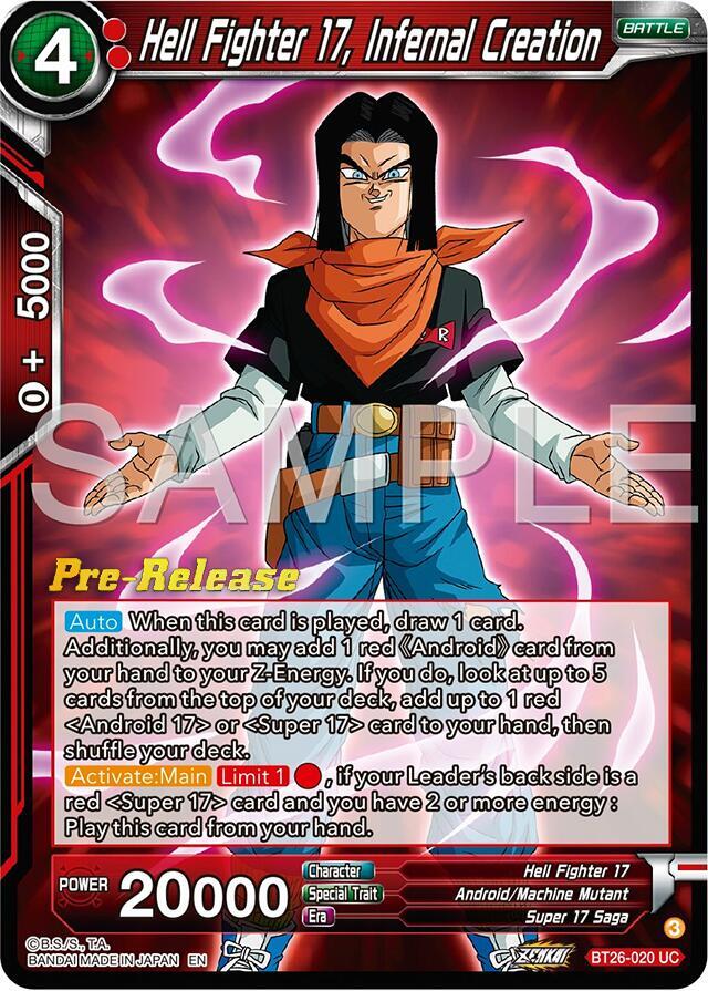 Hell Fighter 17 Infernal Creation BT26-020 card