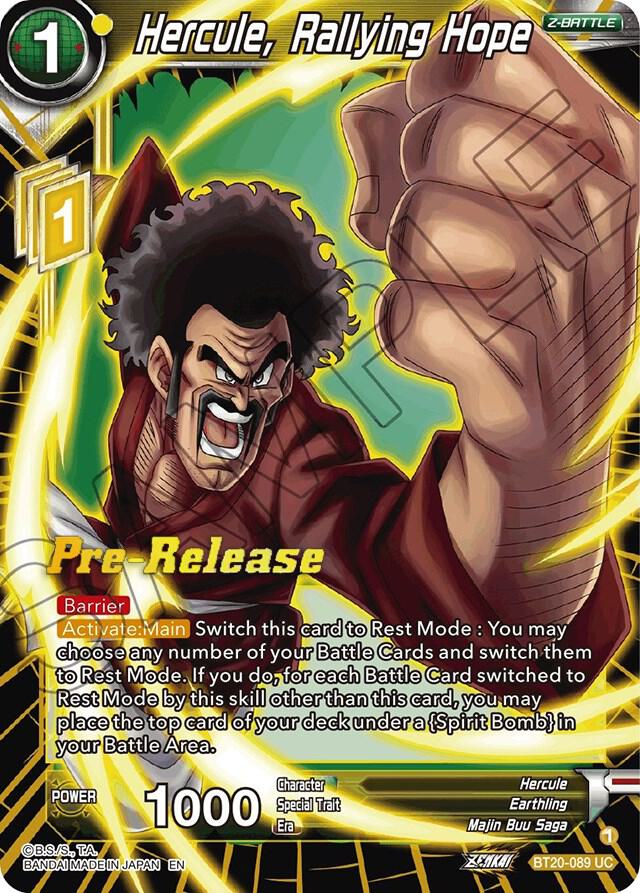 Hercule Rallying Hope BT20-089 card
