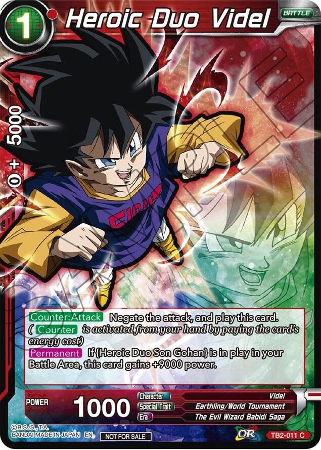 Heroic Duo Videl Event Pack 05 TB2-011 card