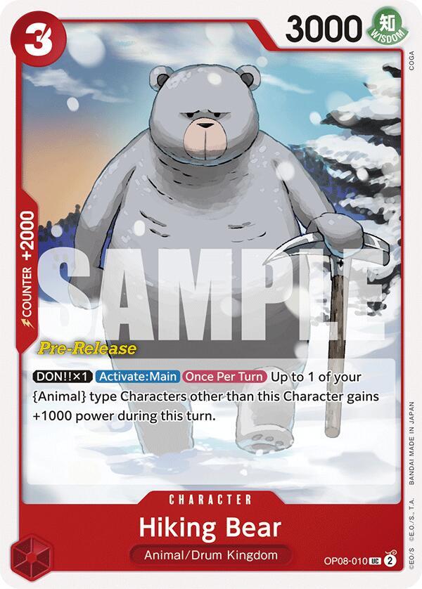 Hiking Bear OP08-010 card