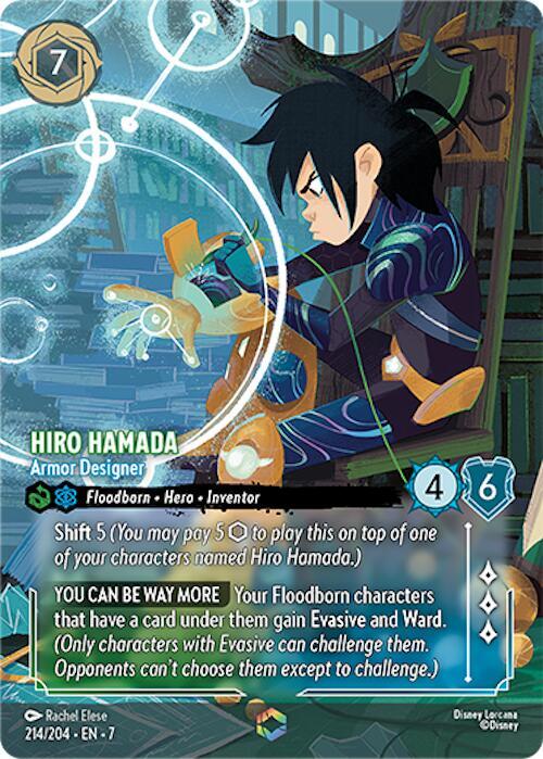 Hiro Hamada Armor Designer Enchanted 214/204 carta