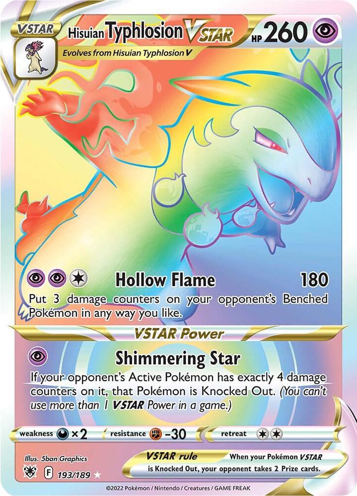 Hisuian Typhlosion VSTAR Secret 193/189