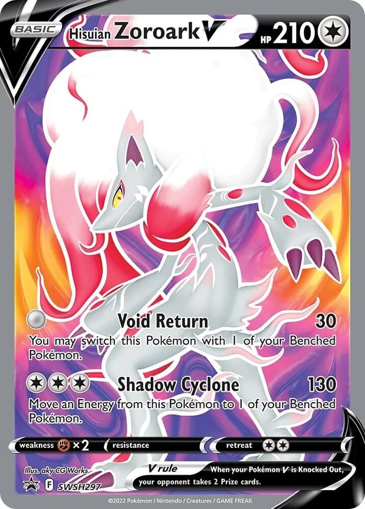 Hisuian Zoroark V SWSH297 card