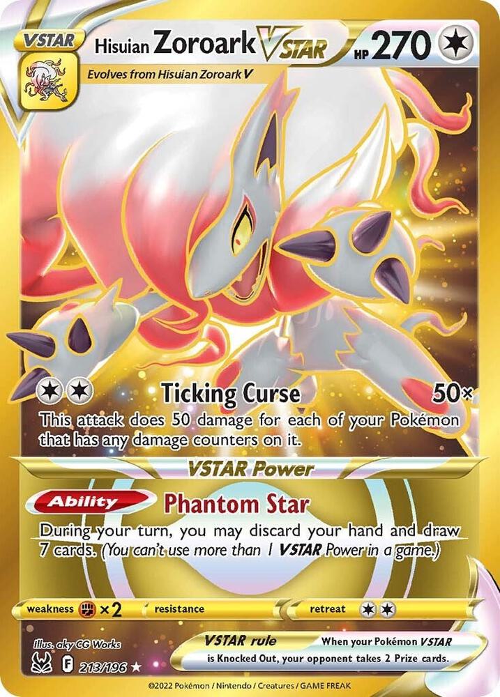Hisuian Zoroark VSTAR 213 Secret 213/196