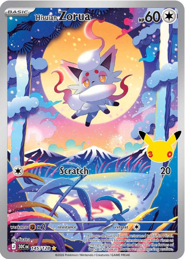 Hisuian Zorua 145 128 card