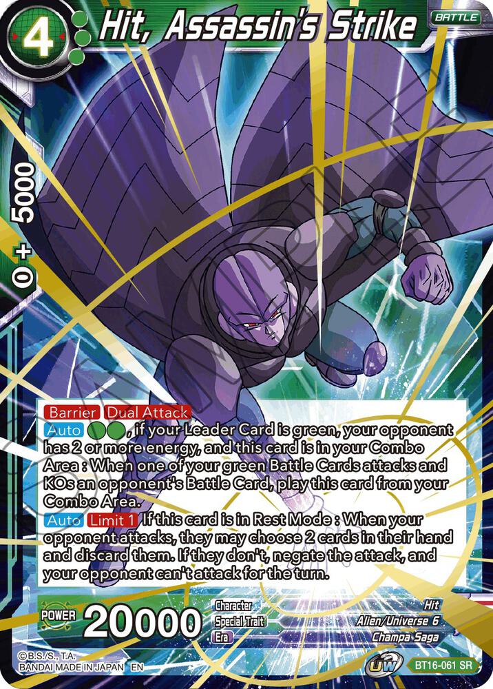 Hit Assassins Strike SPR BT16-061