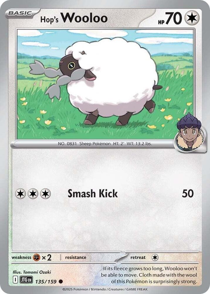 Hop's Wooloo 135/159 card