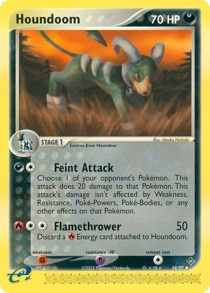 Houndoom 34/97 card