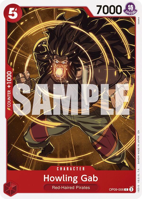 Howling Gab Reprint OP09-006 card
