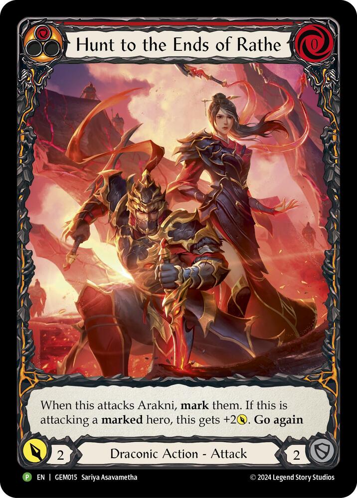 Hunt to the Ends of Rathe Red GEM015 card