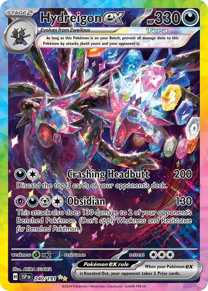 Hydreigon ex 240 191 card