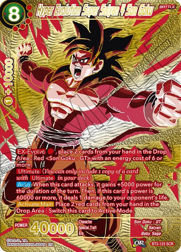 Hyper Evolution Super Saiyan 4 Son Goku Premium Edition BT3-123