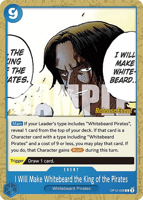 I Will Make Whitebeard the King of the Pirates OP12-058