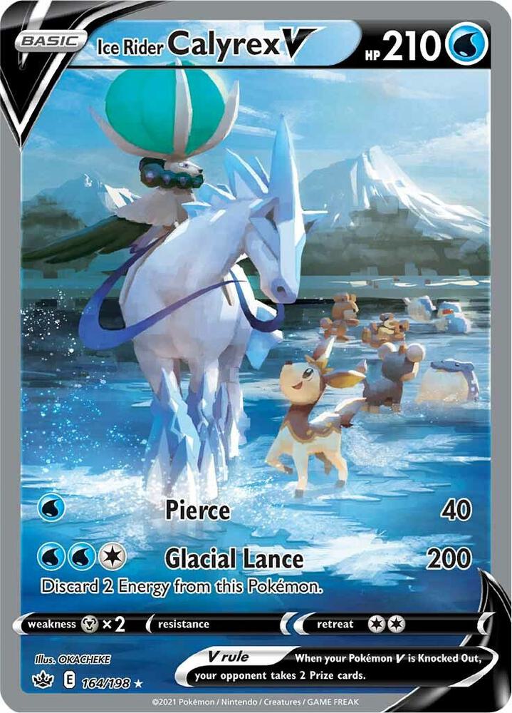 Ice Rider Calyrex V Alternate Full Art 164/198